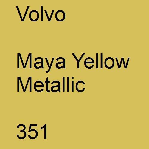 Volvo, Maya Yellow Metallic, 351.